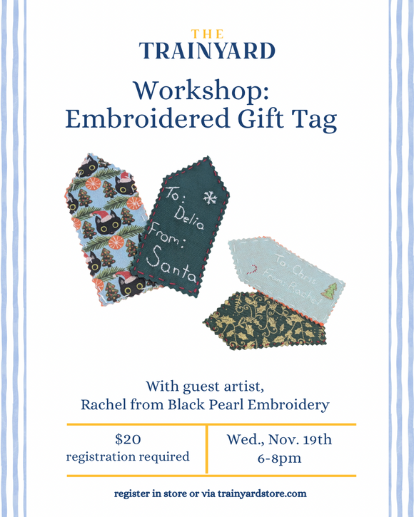 Workshop: Embroidered Gift Tag