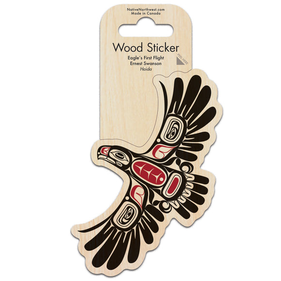 Wood Sticker - Eagle’s First Flight