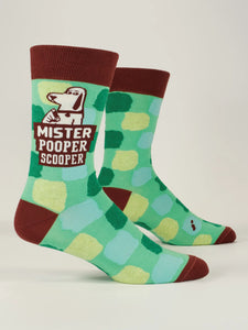 Mister Pooper Scooper Socks - Mens Crew