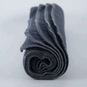 Reusable Non-Paper Towels • Double-Ply: Charcoal Grey