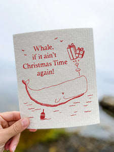 Whale if it ain't Christmas Time again - Swedish Dish Cloth