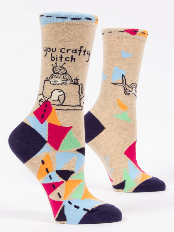 You Crafty B*tch Crew Socks