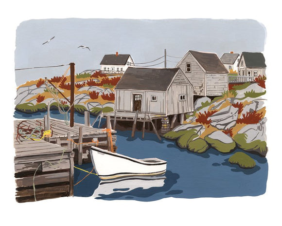 Little Boat in Peggy's Cove art print