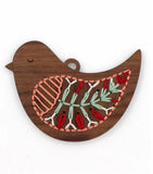 DIY Embroidery Bird Ornament