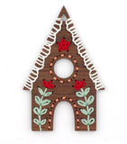DIY Embroidery Gingerbread Ornament