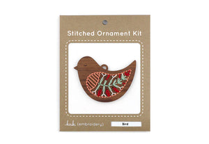 DIY Embroidery Bird Ornament