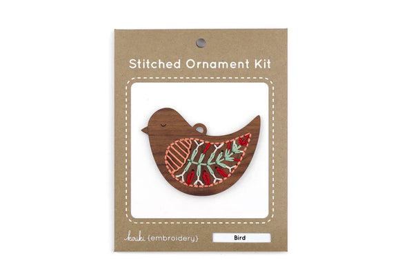 DIY Embroidery Bird Ornament