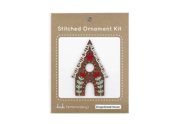 DIY Embroidery Gingerbread Ornament