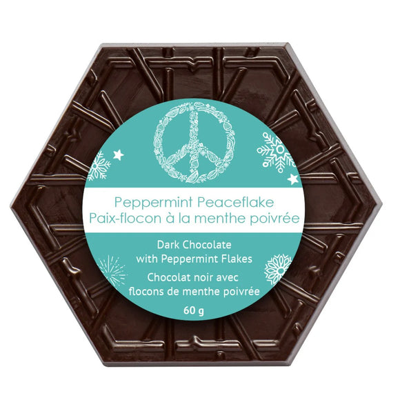 Dark Chocolate Peppermint Peaceflake 60g