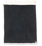 Shore Washed Waffle Throw - Charcoal