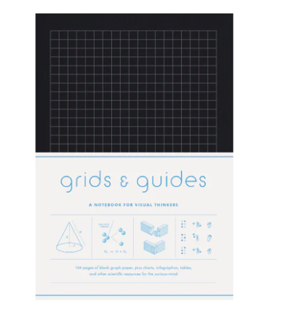 Grids and Guides (Black) Notebook