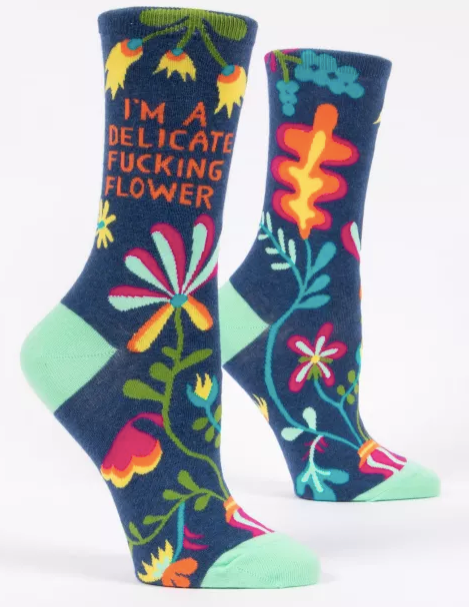 Delicate Fucking Flower Socks