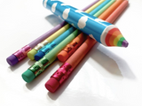 Recycled Rainbow Pencils and Eraser Set