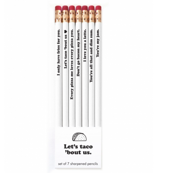 Let's Taco 'Bout Us Pencil Set of 7