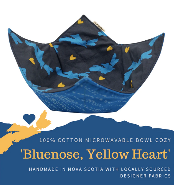 Bluenose Yellow Heart Bowl Cozy