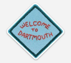 Welcome to Dartmouth Sign Sticker