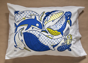 Whales and Mermaid Pillowcase