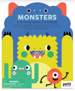 Monsters Colouring Book With Stickers