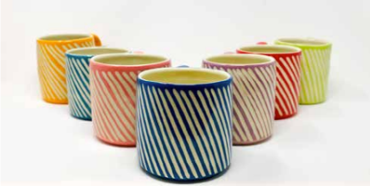 Striped Ceramic Mug