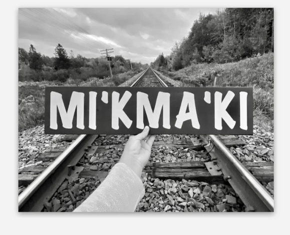 Mi'kma'ki Sign Vinyl Sticker