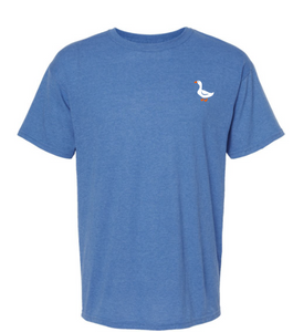 Unisex Crew Neck Goose T-Shirt (Heather Royal)