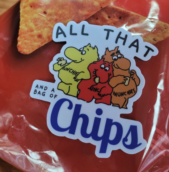 All That and a Bag of Chips Vinyl Sticker