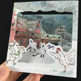 Lake Banook Winter Pop-Up Card