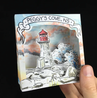 Peggy's Cove Pop-Up Card