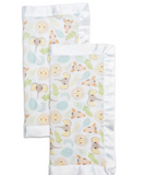 Jungle Animals Security Blankets - Set of 2