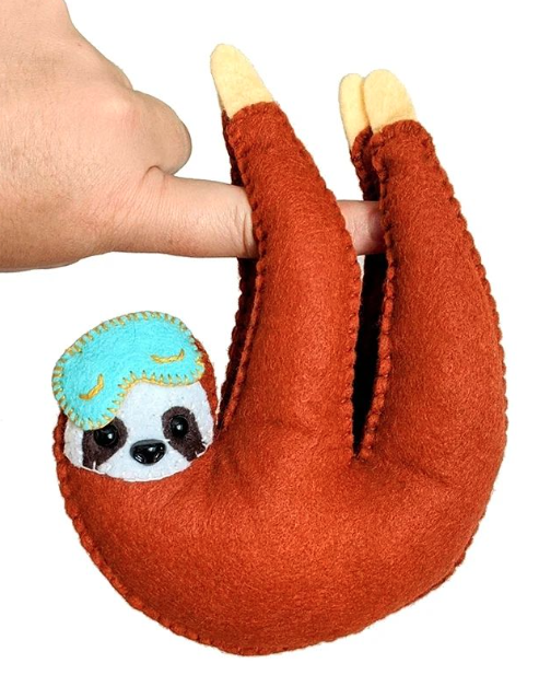 Sleep Mask Sloth Stitching DIY Kit