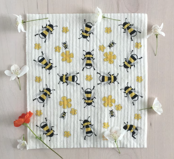 Bees Swedish Dish Cloth