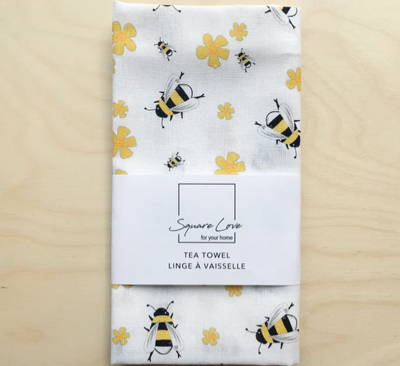 Bees Tea Towel