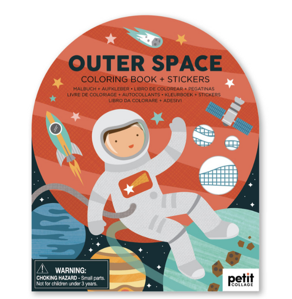 Outer Space Colouring Book With Stickers