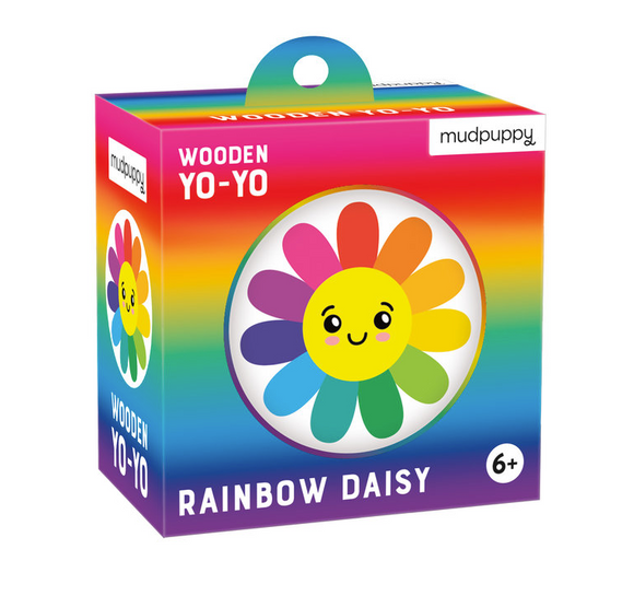 Rainbow Flower Wooden Yo-Yo