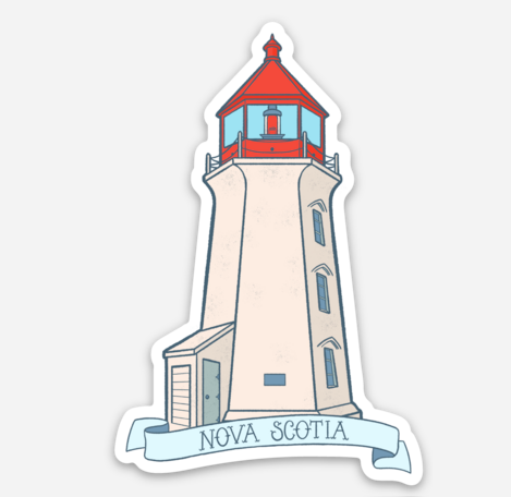 Nova Scotia Lighthouse Sticker