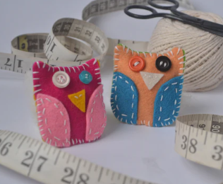 Itty Bitty Owl DIY Felt Sewing Kit