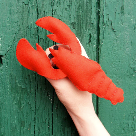 Lobster Hand Puppet DIY Felt Sewing Kit