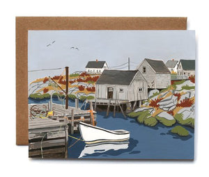 Little Boat in Peggy's Cove greeting card