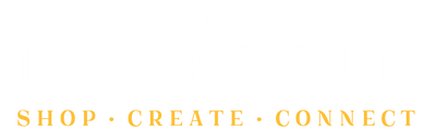 The Trainyard Logo in white and yellow. "The Trainyard" below "Shop-Create-Connect"