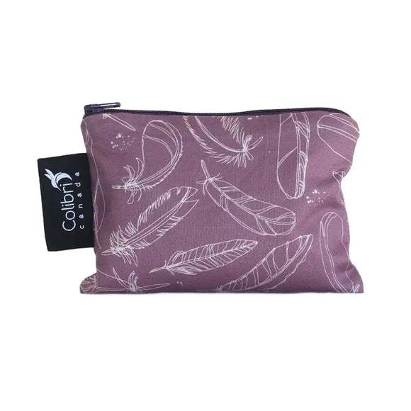 Reusable Snack Bag - Feathers - Small