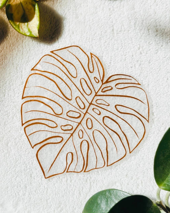 Monstera Leaf Suncatcher Sticker | Window Cling | Plant Gift