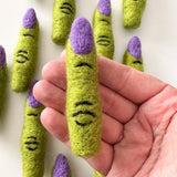 Felted Witch Finger (one)