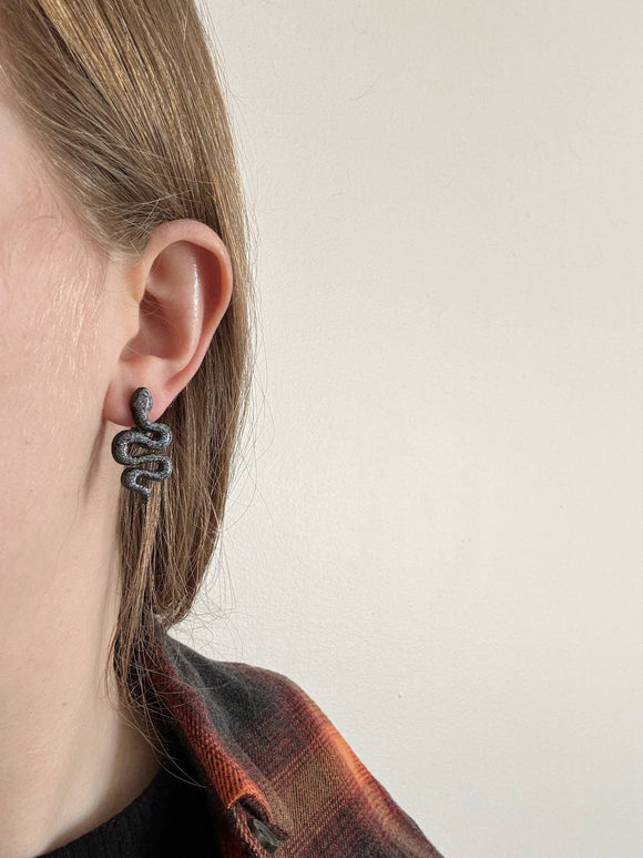 Serpent Studs | Polymer Clay Earring