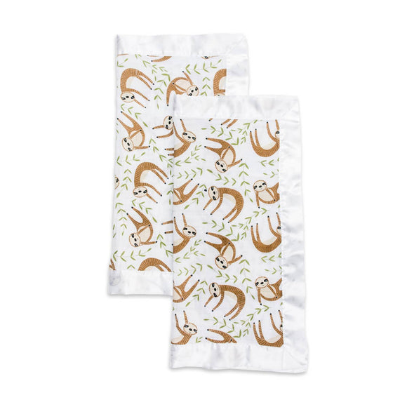 2-pack Muslin Security Blankets - Sloth