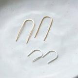 Arch Thread Earrings: 14k Gold Filled -  Small