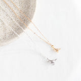 Bird Necklace: Silver