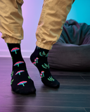 Neon Mushroom Socks - Large