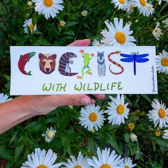 COEXIST With Wildlife Bumper Sticker