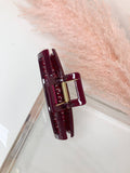 Jumbo Jelly Claw Clip - Berry