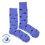 Humpback Whale & Orca Mid-Calf Socks